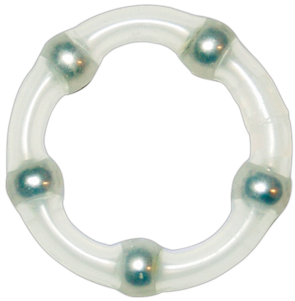 Эрекционное кольцо Robotic Beaded Cock Ring, прозрачное