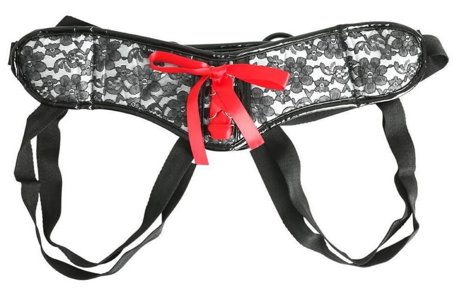 Трусики для страпона Sportsheets Platinum Lace Corset Strap-On
