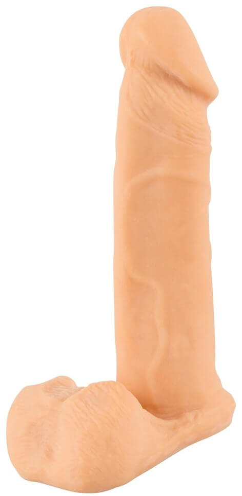 Реалистичный фаллоимитатор с мошонкой Nature Skin Real Dong, телесный