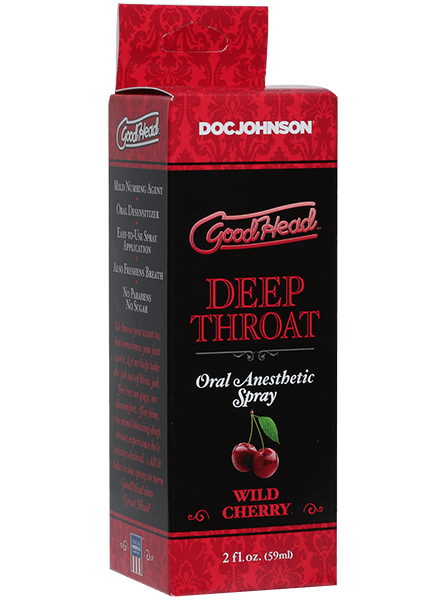 Спрей для глубокого минета Doc Johnson GoodHead Deep Throat Spray Wild Cherry - вишня, 59 мл