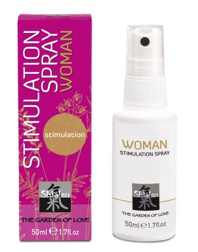 Возбуждающий стимулирующий спрей для женщин Shiatsu Geisha‘s Dream Stimulating Spray, 50 мл