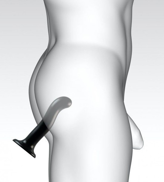 Насадка для страпона Strap-On-Me P&G-Spot Dildo - S, черная