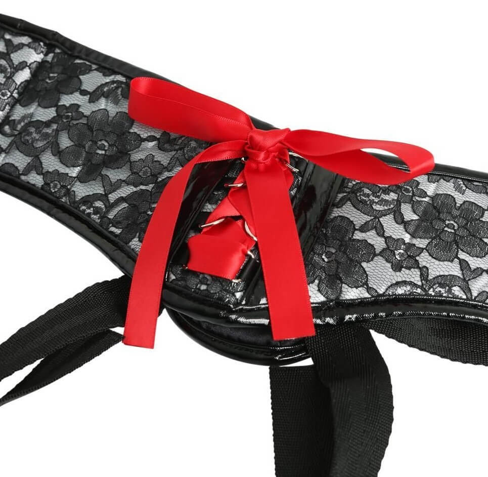 Трусики для страпона Sportsheets Platinum Lace Corset Strap-On