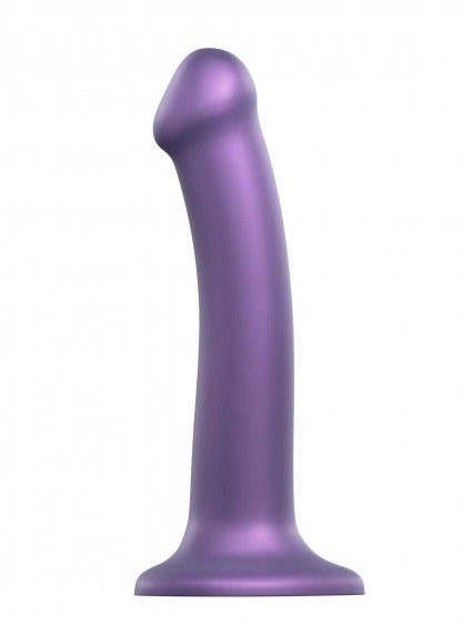 Насадка для страпона Strap-On-Me Mono Density Silicone Dildo - M, фиолетовая