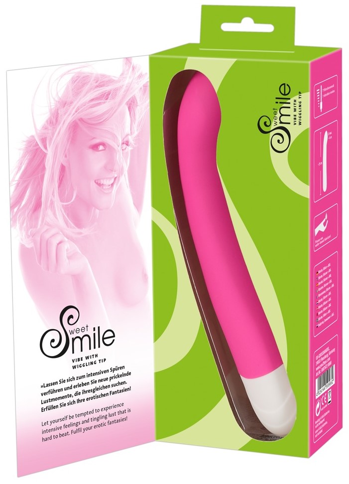 Вибратор для точки G Smile Vibe With Wiggling Tip, розовый