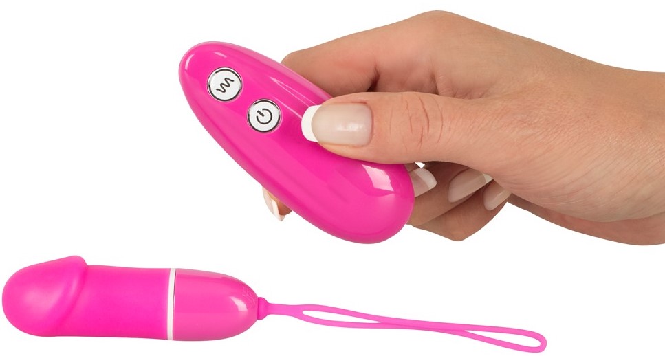 Виброяйцо с дистанционным пультом Smile Remote Controlled Bullet, розовое