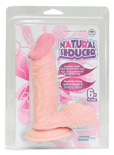 Реалистичный фаллоимитатор Natural Seducer - 15,2 см, телесный