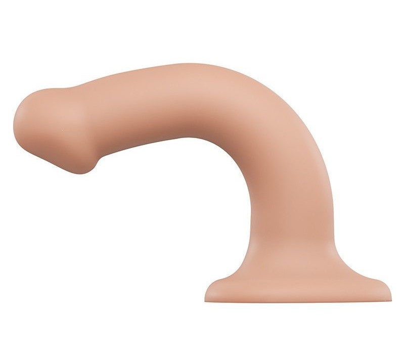 Насадка для страпона Strap-On-Me Dual Density Silicone Bendable Dildo - M, телесная