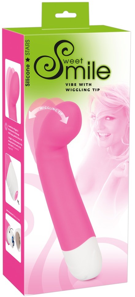 Вибратор для точки G Smile Vibe With Wiggling Tip, розовый
