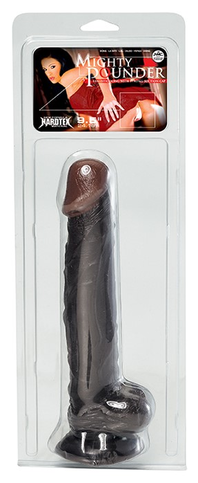 Реалистичный фаллоимитатор Hardtex Mighty Pounder 24,1 см, черный