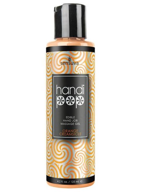 Вкусовой гель для мануальных и оральных ласк Sensuva Handipop Orange Creamsicle - апельсин, 125 мл