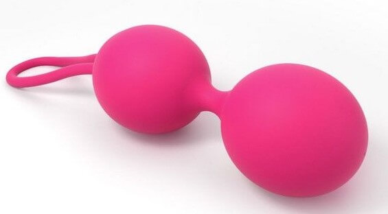 Вагинальные шарики Dual Balls Boules De Geisha, розовые