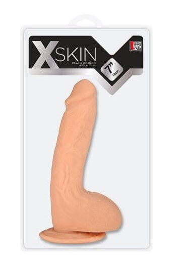 Фаллоимитатор Xskin Realistic Dong - 18 см, телесный