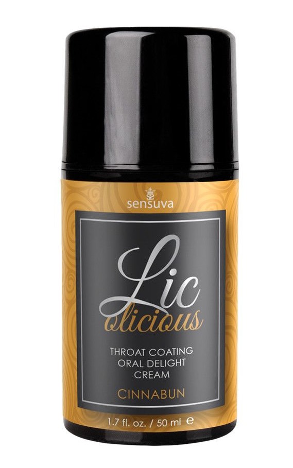 Съедобный крем для минета Sensuva Lic-o-licious Cinnabun - синнабон, 50 мл