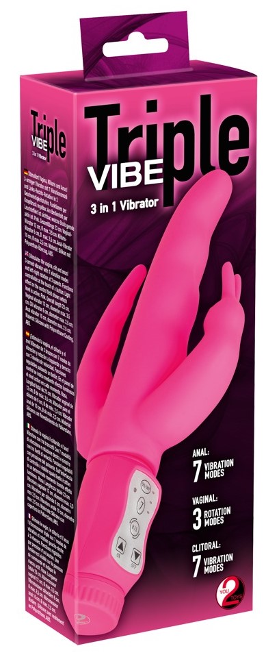 Вибратор Triple Vibe 3 in 1 Vibrator, розовый