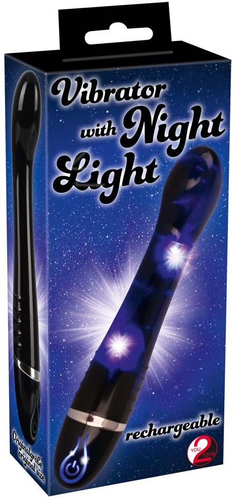 Вибратор для точки G Vibrator With Night Light, черный