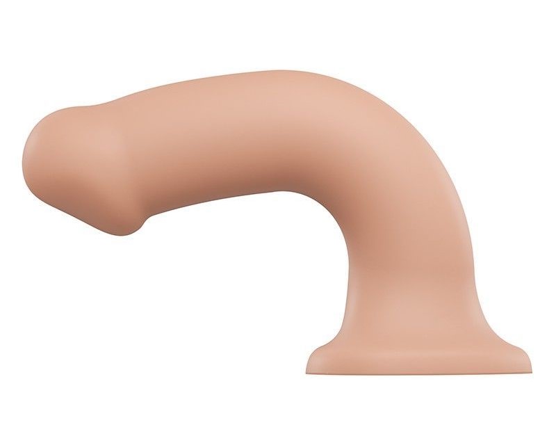 Насадка для страпона Strap-On-Me Dual Density Silicone Bendable Dildo - XL, телесная