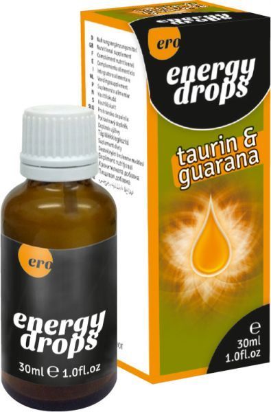 Возбуждающие капли для мужчин и женщин Ero Energy Drops Taurin&Guarana, 30 мл