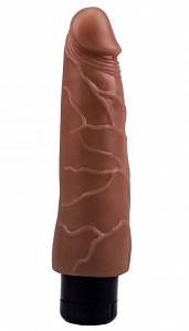Вибратор Real Touch XXX Mike Vibe - 18,5 см, коричневый