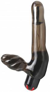 Безремневой страпон с вибрацией Fetish Fantasy Vibrating Strapless Strap-On, черный
