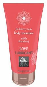 Оральный лубрикант Shiatsu Love Lubricant Edible Strawberry - клубника, 75 мл