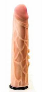 Насадка для страпона Egzo 21,5 см, телесная