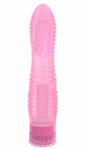 Гелевый вибратор Crystal Jelly Lines Exciter, розовый