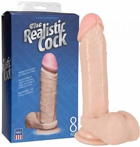 Фаллоимитатор на присоске The Realistic Cock 8, телесный