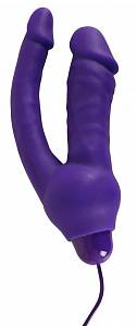 Двойной вибратор Double Pleasure Vibe, фиолетовый