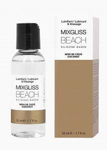 Силиконовый лубрикант MixGliss Beach Coconut - кокос, 50 мл