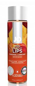 Съедобный лубрикант JO H2O Peachy Lips - персик, 120 мл