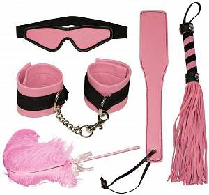 Набор для BDSM Bad Kitty Naughty Toys Fetish Set, розовый
