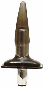 Анальная пробка с вибрацией Silver Plug Vibrations, черная