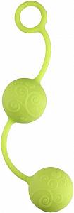 Вагинальные шарики Pleasure Balls, салатовые