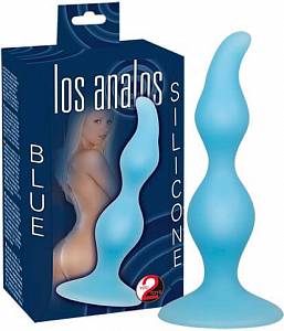 Анальная пробка Los Analos Blue, голубая