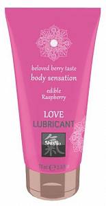 Оральный лубрикант Shiatsu Love Lubricant Edible Raspberry - малина, 75 мл