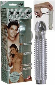 Удлиняющая насадка на пенис Tailor-Made Crystal Sleeve, прозрачная
