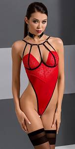 Боди Passion Exclusive Akita S/M, красное