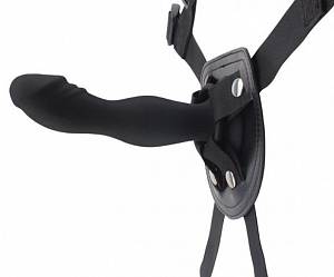 Женский силиконовый страпон Rumpy-pumpy Strap-On, черный
