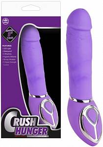Силиконовый вибратор Crush Hunger, лиловый