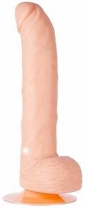 Реалистичный вибратор на присоске One Touch Silicone 8, телесный