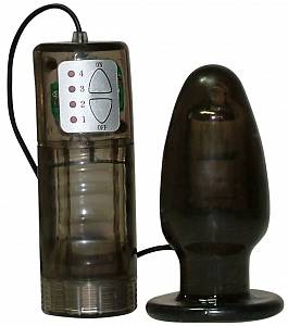 Анальная пробка с вибрацией Anal Drops Vibrating-Plug, черная