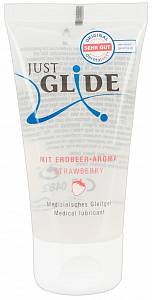 Лубрикант на водной основе Just Glide Strawbery - клубника, 50 мл