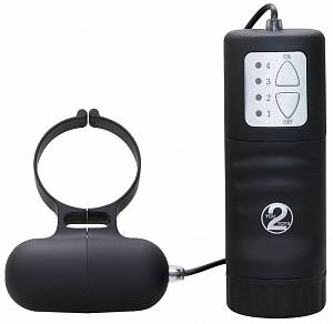 Виброкольцо Aqua Silks, черное