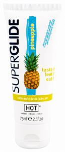 Оральный лубрикант Hot Superglide Pineapple - ананас, 75 мл