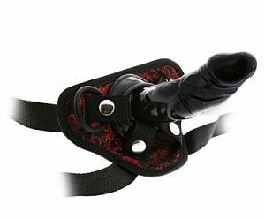 Женский страпон Blaze Deluxe Strap-On Dildo, черный