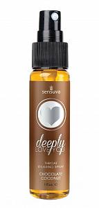 Спрей для минета Deeply Love You Chocolate Coconut - шоколад, кокос, 29 мл