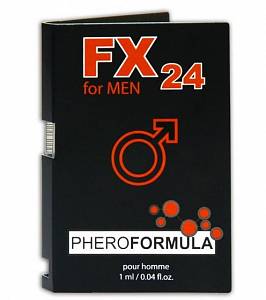 Пробник мужской туалетной воды с феромонами FX 24 For Men Pheroformula, 1 мл