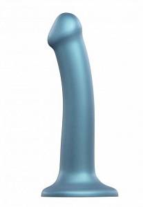 Насадка для страпона Strap-On-Me Mono Density Silicone Dildo - M, голубая