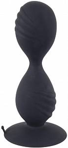 Анальная пробка Backdoor Friend Double, черная